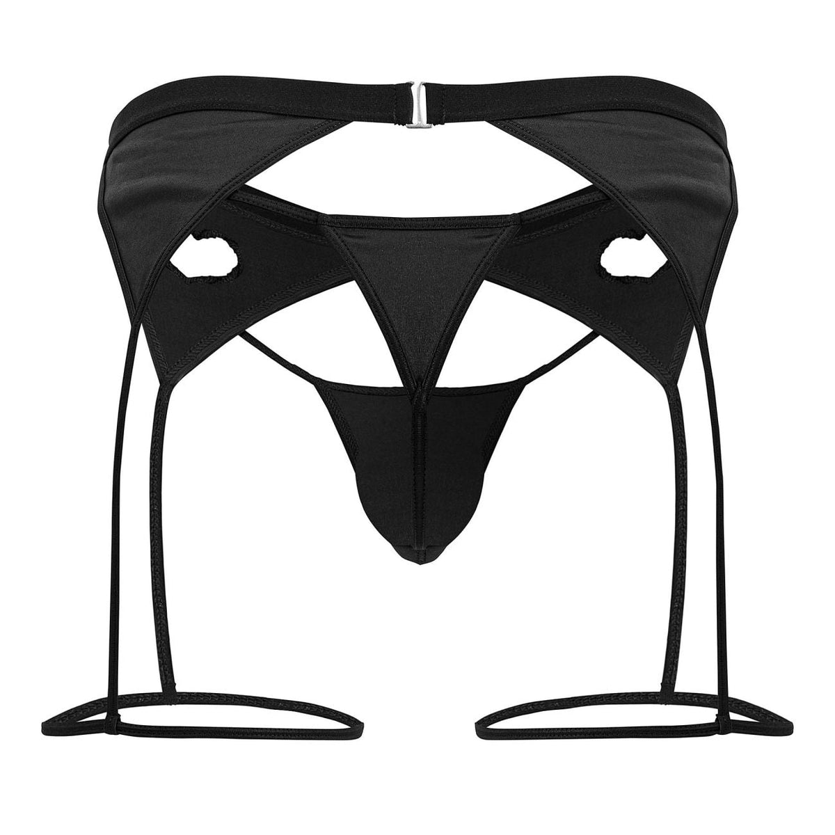 CandyMan Men's Underwear 99785 Garter Outfit Color Black
