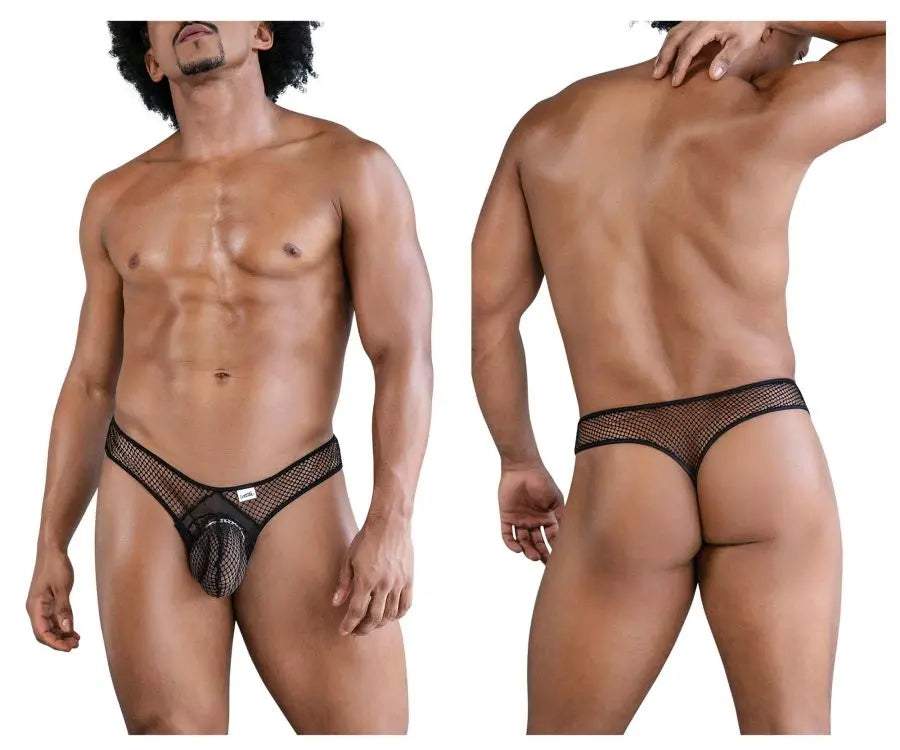 CandyMan メンズ下着 99843 フィッシュネットTバック 黒
