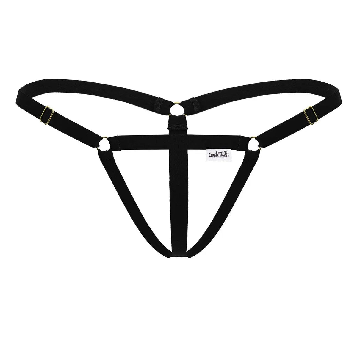 CandyMan 남성용 속옷 99852 누디스트 티팬티 색상 블랙