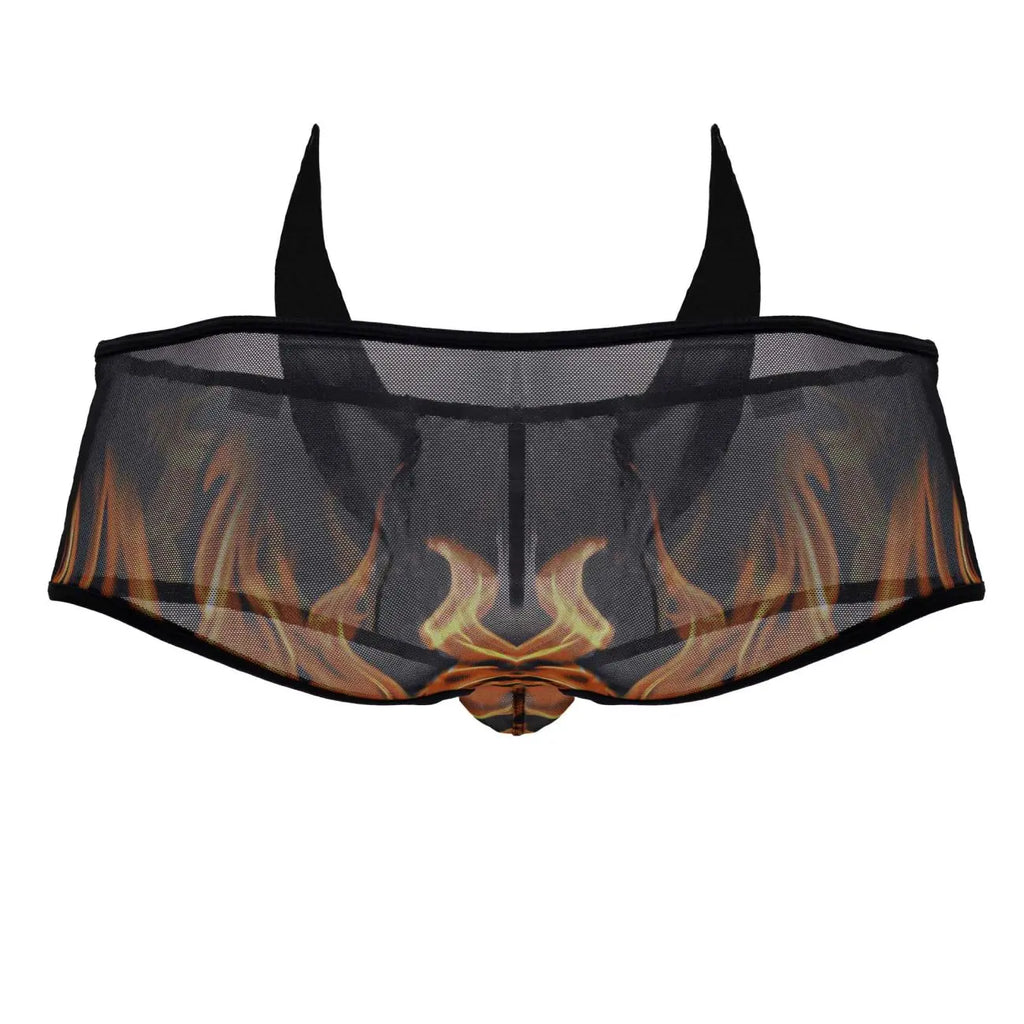 CandyMan Men's Underwear 99917 Wicked Trunks Color Black
