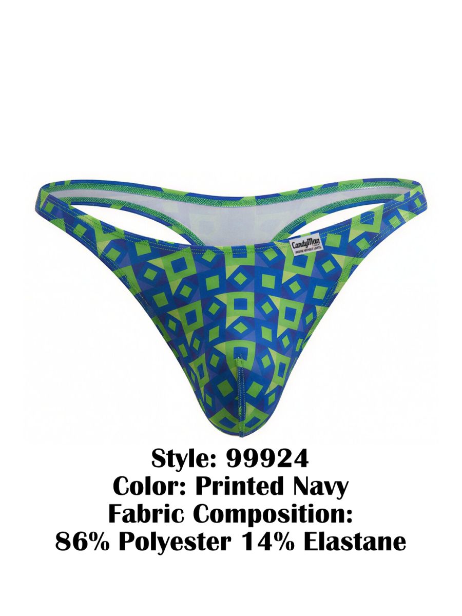 CandyMan 99924 Thongs Color Printed Navy