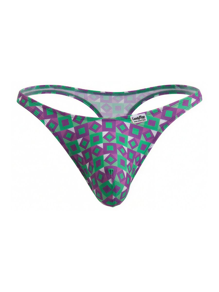 CandyMan 99924 Thongs Color Printed Purple