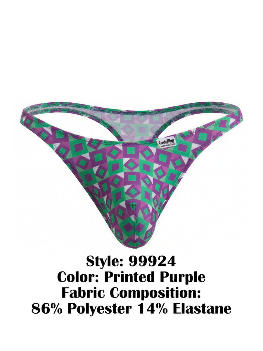 CandyMan 99924 Thongs Color Printed Purple