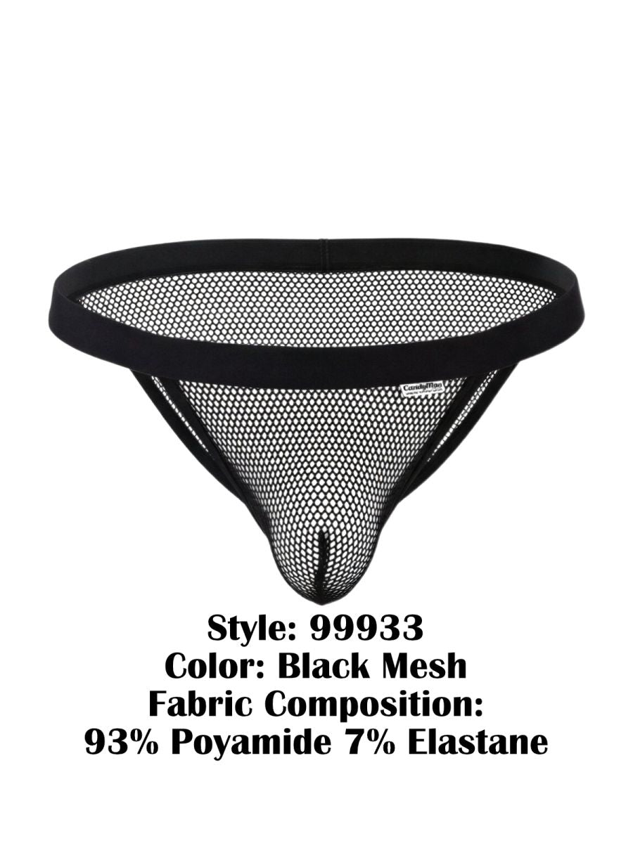CandyMan 99933 Bikini Color Black Mesh