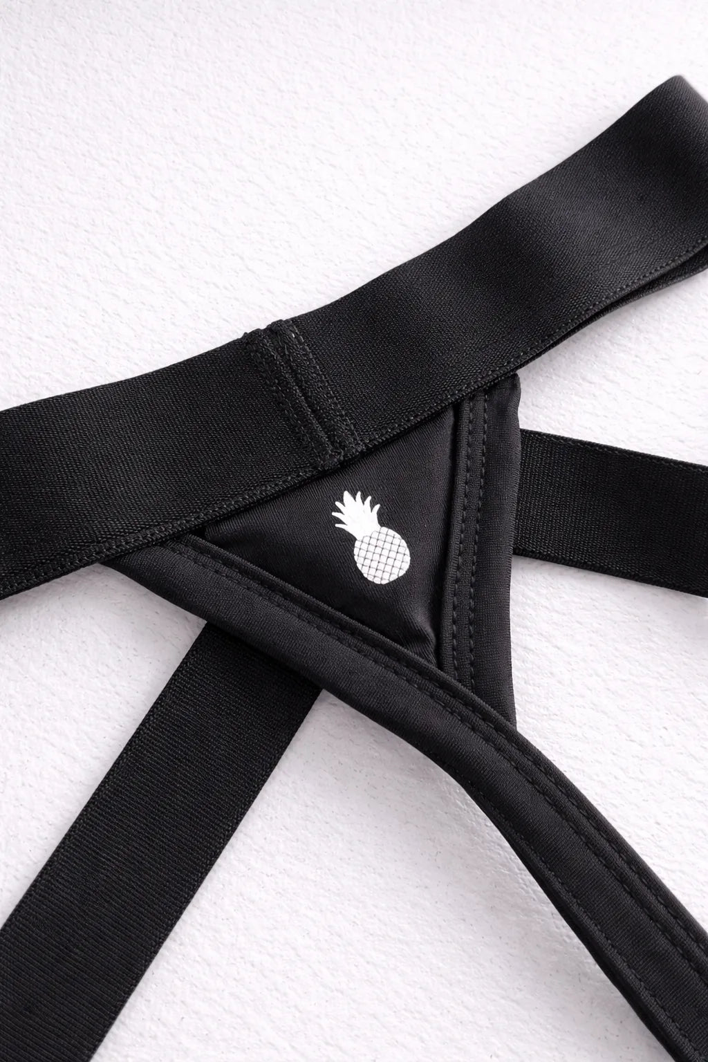 JJ Malibu Men's Host-or-Travel Adjustable Jock Thong - Midnight Black