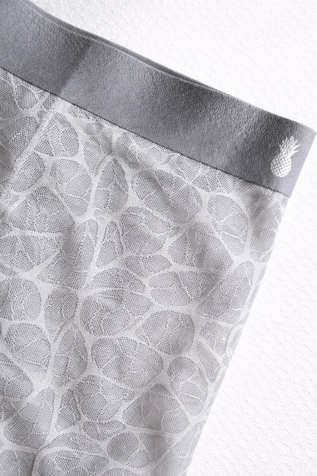 JJ Malibu Men's Geo-Mesh Seamless Boxers-  Storm Grey