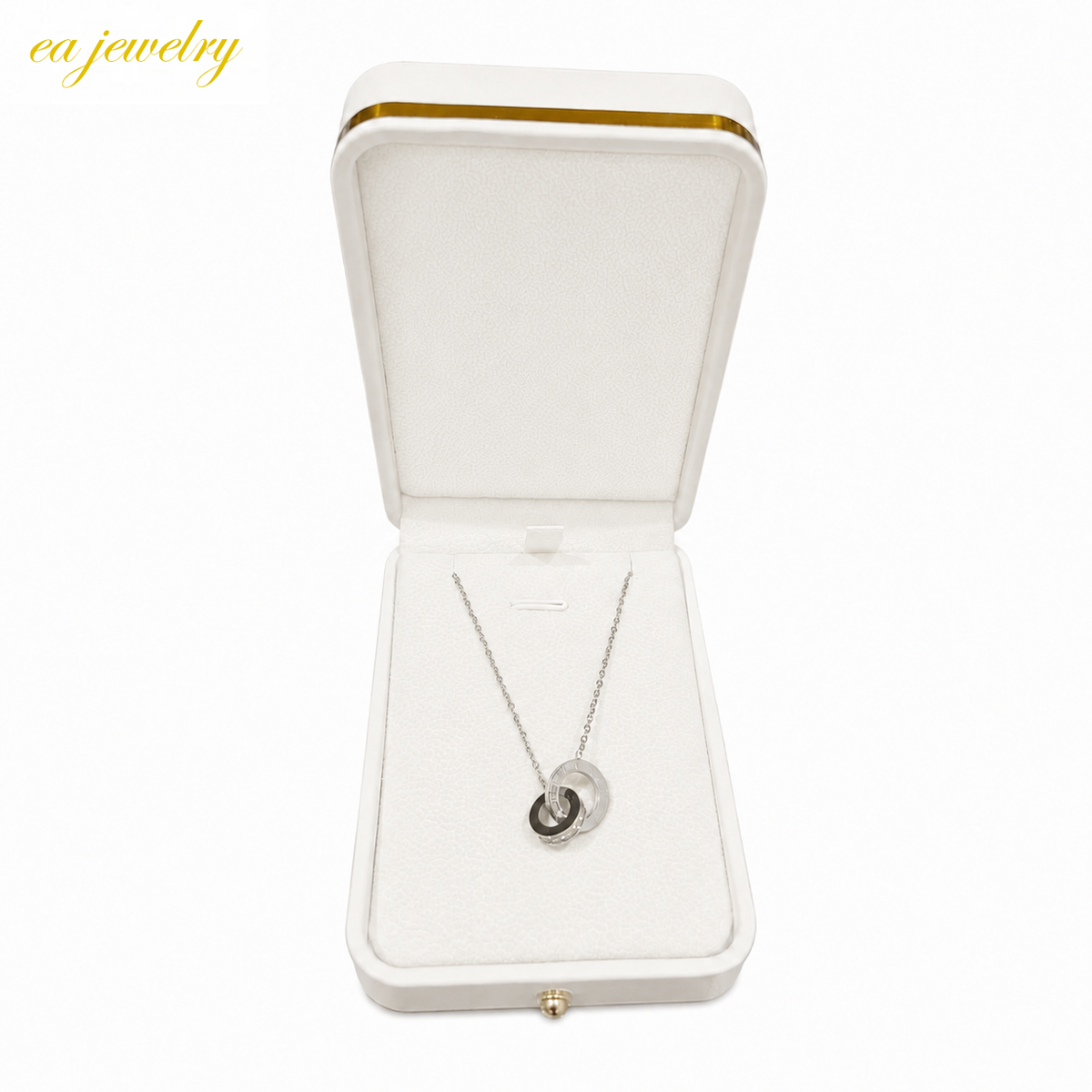 Roman Circle Necklace - Silver