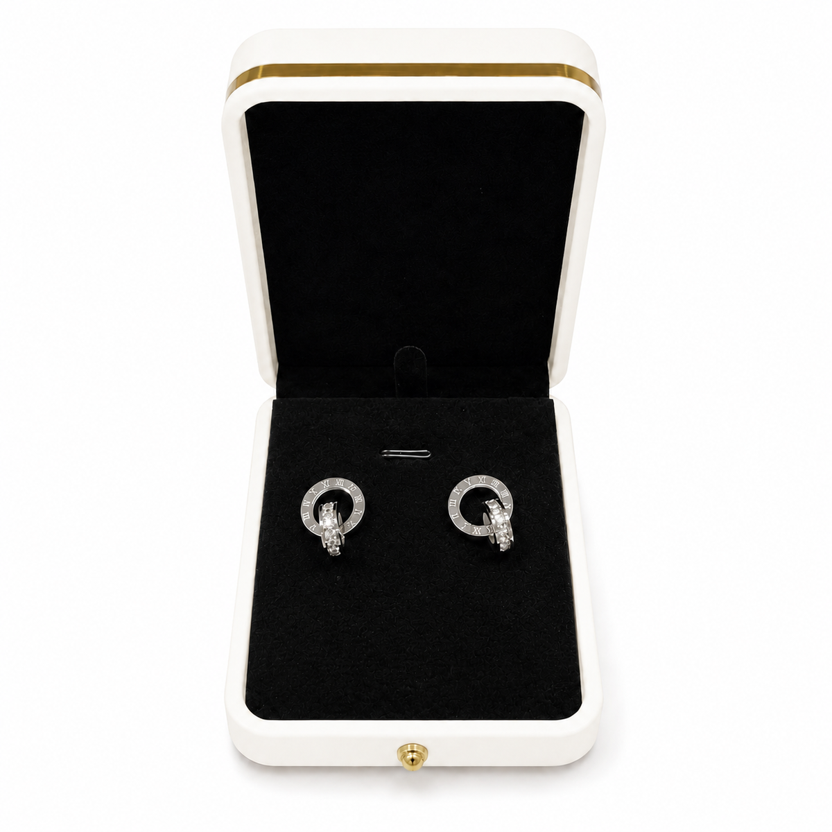 Roman Orbit Earrings - Silver