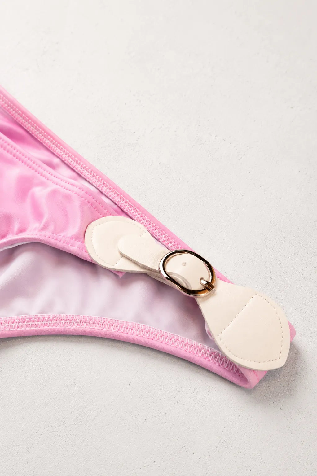 JJ Malibu Renaissance Low-Cut Swim Bikini Briefs for Men - Pink Ombre