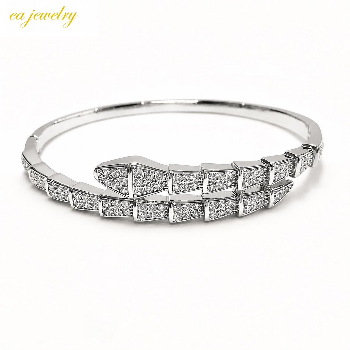 Serpentine Bangle – Silver