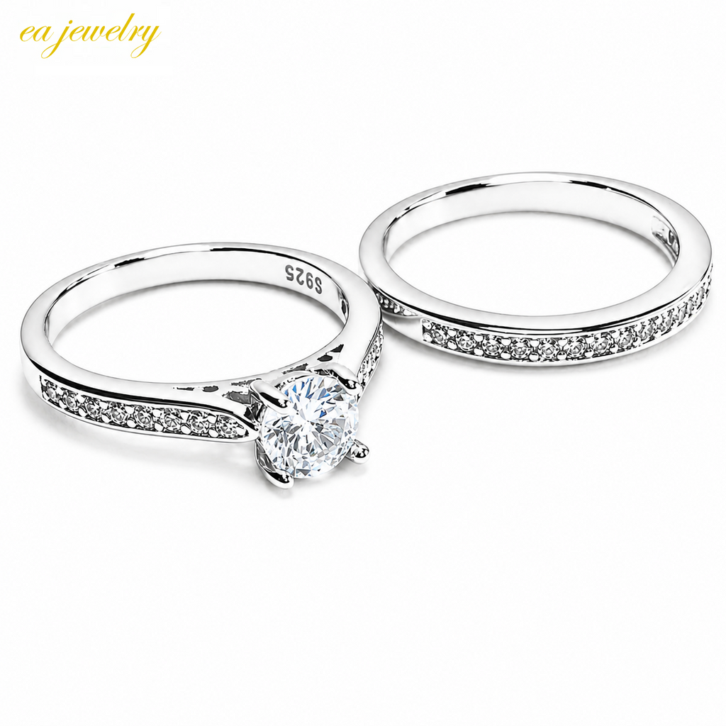 Celestia Duo Silver Ring Set