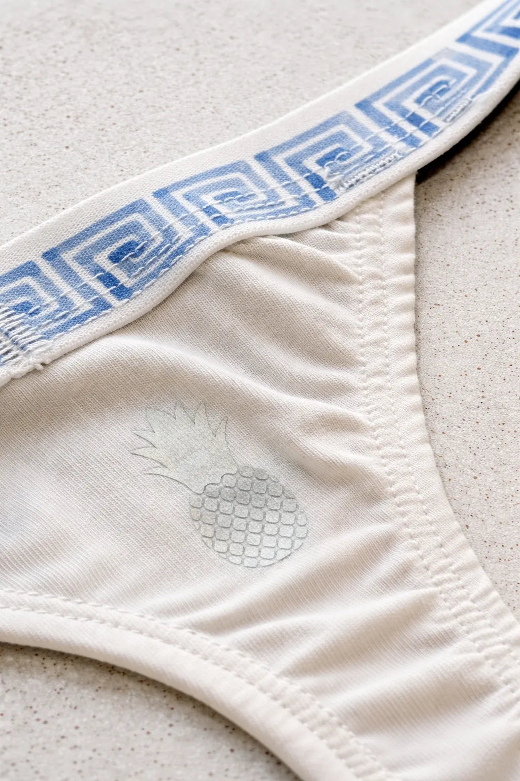 JJ Malibu Men's Cheeky Classic G-String Thong - Greek Key