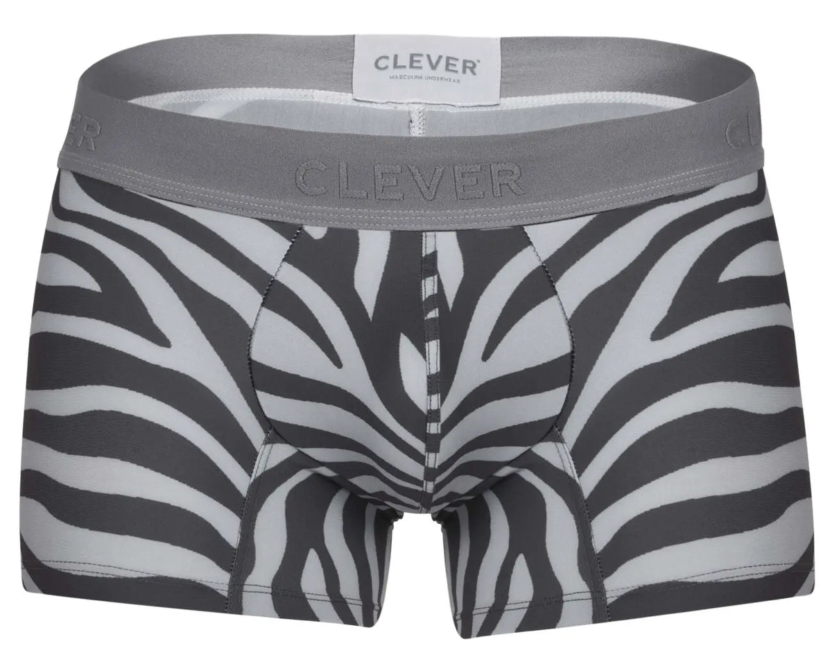 Clever Moda メンズ下着 1800 Cebra トランクス カラー グレー