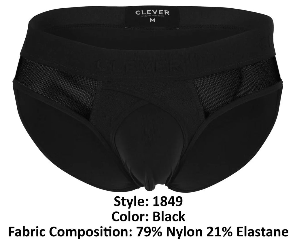 Clever Moda メンズ下着 1849 Eros ビキニ 黒
