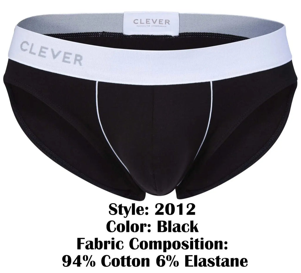 Clever Moda 남성용 언더웨어 2012 오리진 브리프 색상 블랙