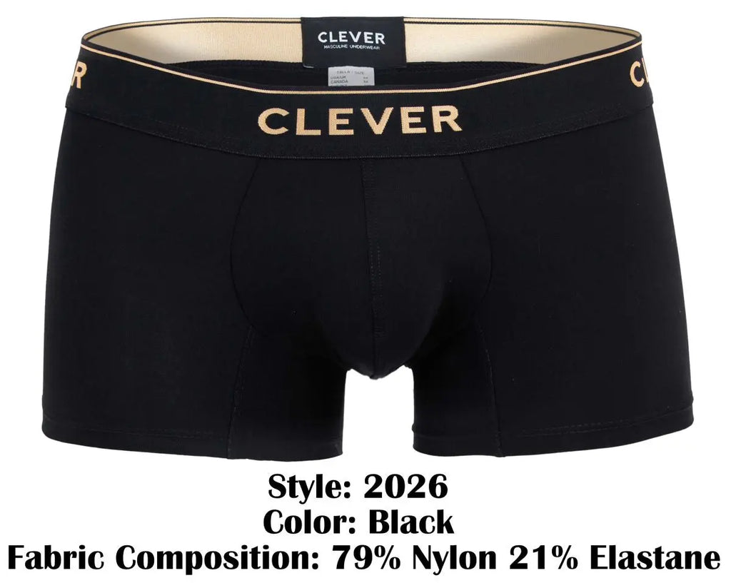 Clever Moda 남성용 언더웨어 2026 바야돌리드 트렁크 색상 블랙