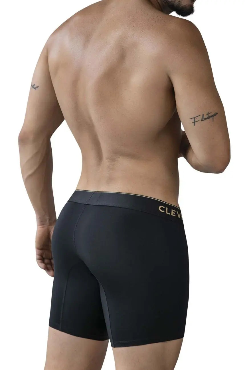 Clever Moda 남성용 속옷 2027 바야돌리드 복서 브리프 색상 블랙
