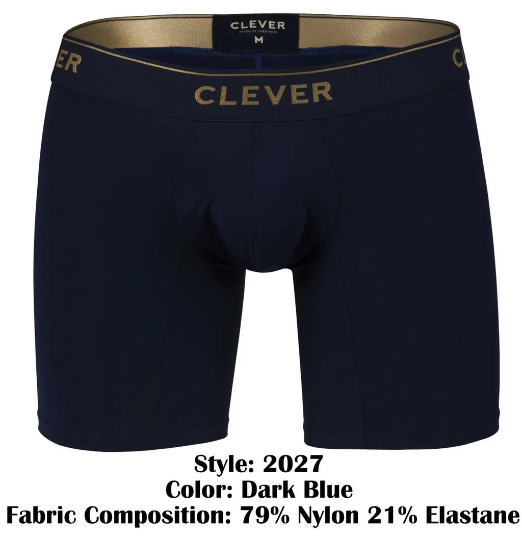 Clever Moda 남성용 속옷 2027 바야돌리드 복서 브리프 색상 다크 블루