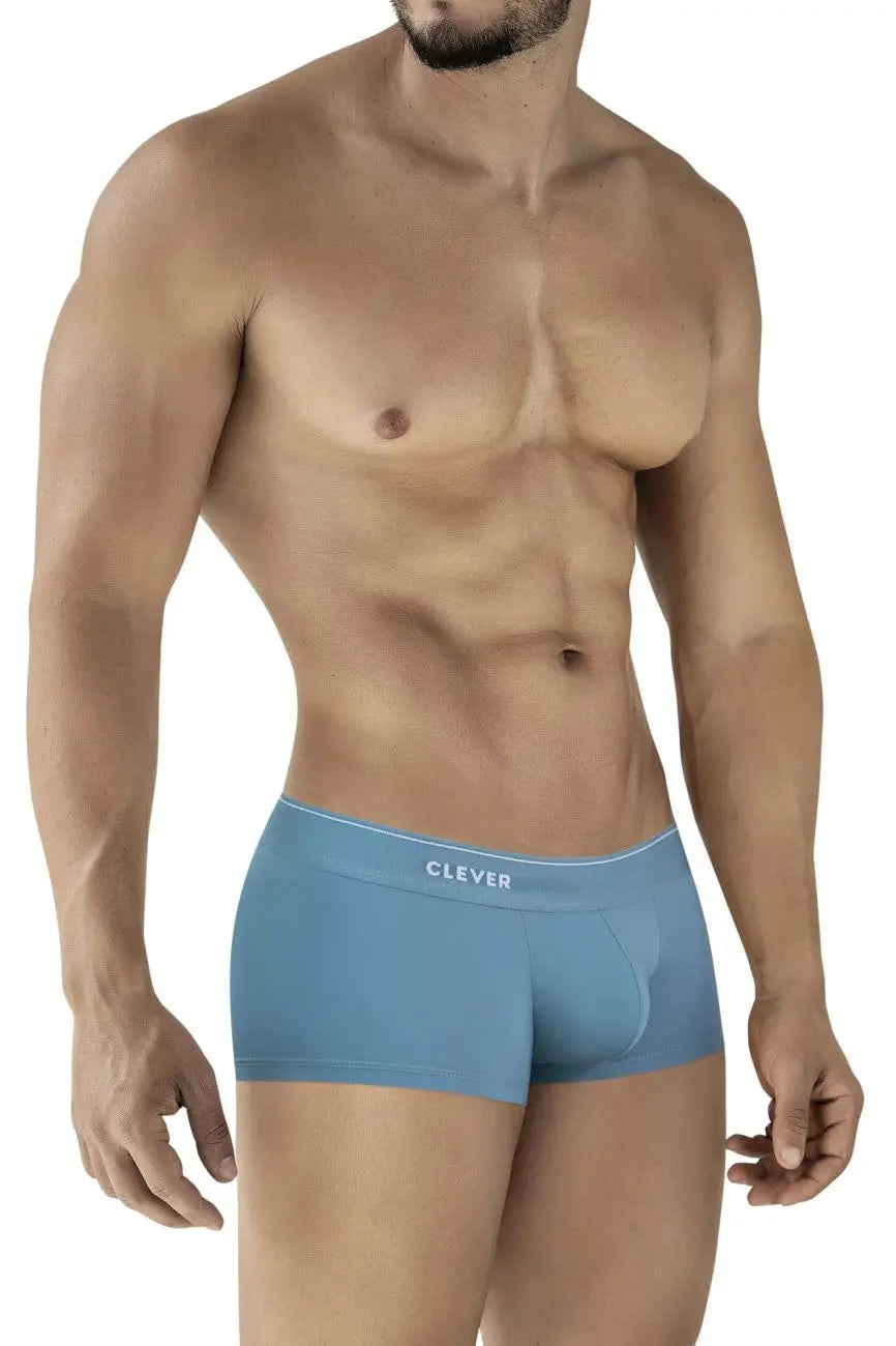 Clever Moda メンズ下着 2042 Mendoza トランクス ブルー