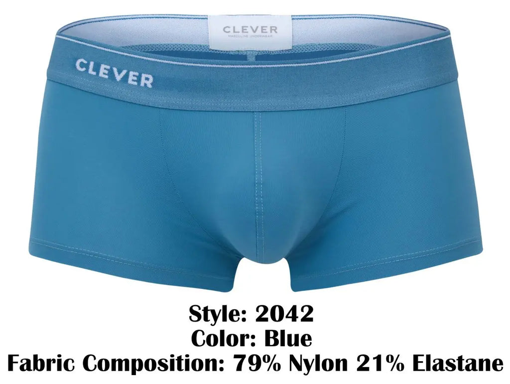 Clever Moda メンズ下着 2042 Mendoza トランクス ブルー