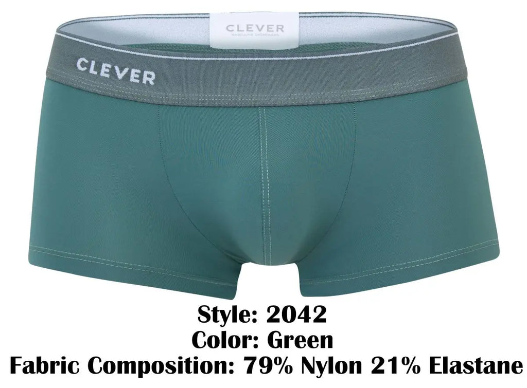 Clever Moda メンズ下着 2042 Mendoza トランクス グリーン