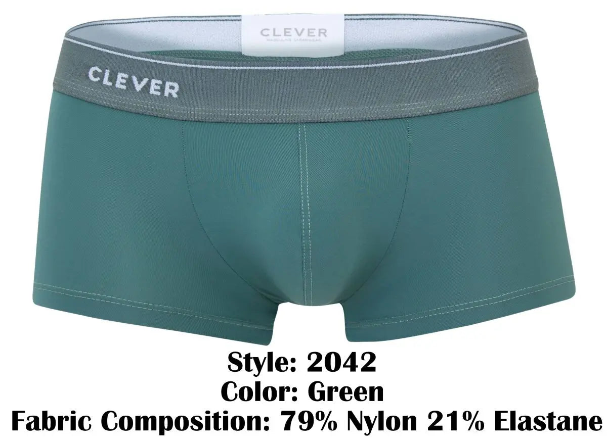 Clever Moda メンズ下着 2042 Mendoza トランクス グリーン