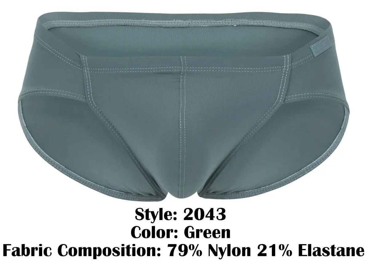 Clever Moda 남성 언더웨어 2043 Mendoza Briefs 색상 Green