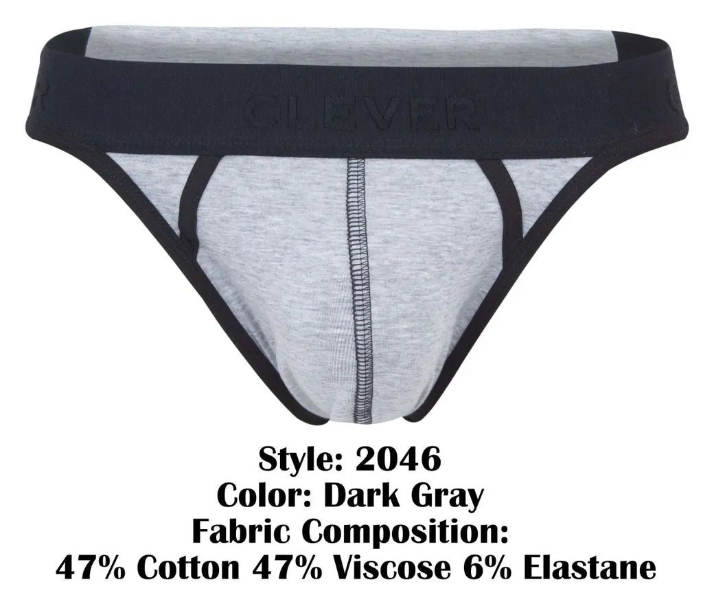 Clever Moda メンズ下着 2046 CATAMARCA ソング ダークグレー