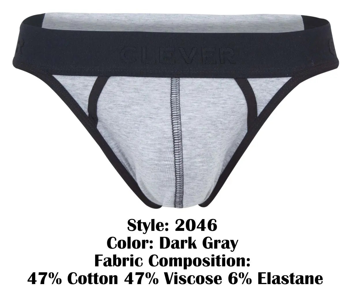 Clever Moda メンズ下着 2046 CATAMARCA ソング ダークグレー