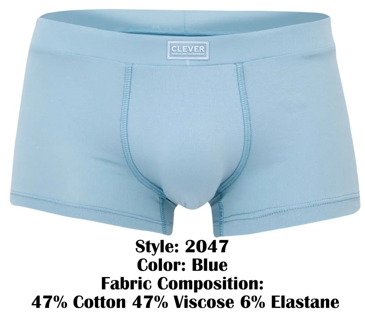 Clever Moda 남성 속옷 2047 코르도바 트렁크, 색상: 블루