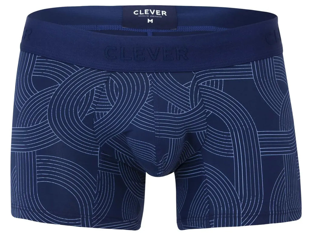 Clever Moda 남성 속옷 2054 네이비 트렁크 팬티 색상 다크 블루
