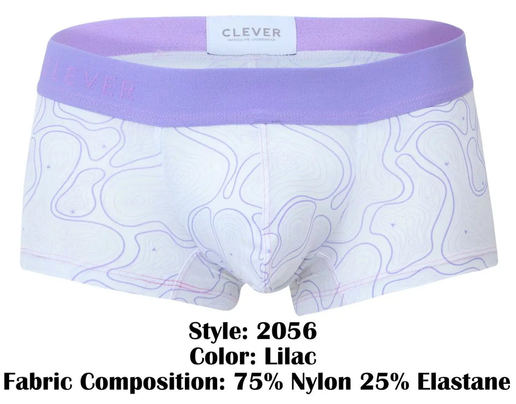 Clever Moda メンズ下着 2056 Maze Trunks カラー ライラック