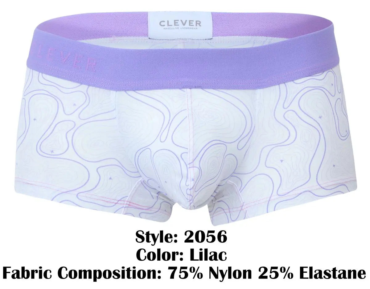 Clever Moda メンズ下着 2056 Maze Trunks カラー ライラック