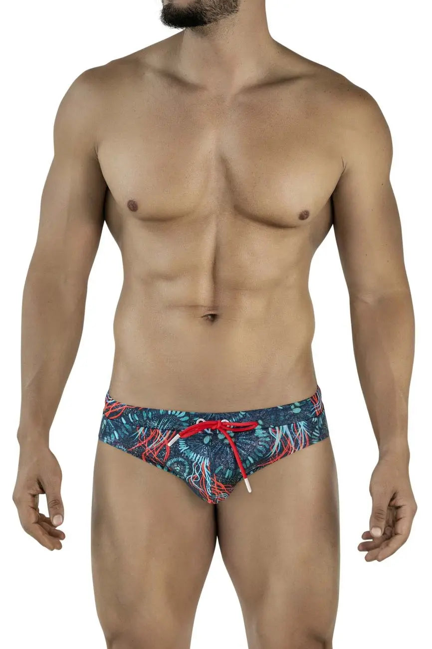 Clever Moda 남성 수영복 2066 Malpelo 스윔 브리프 색상 다크 블루