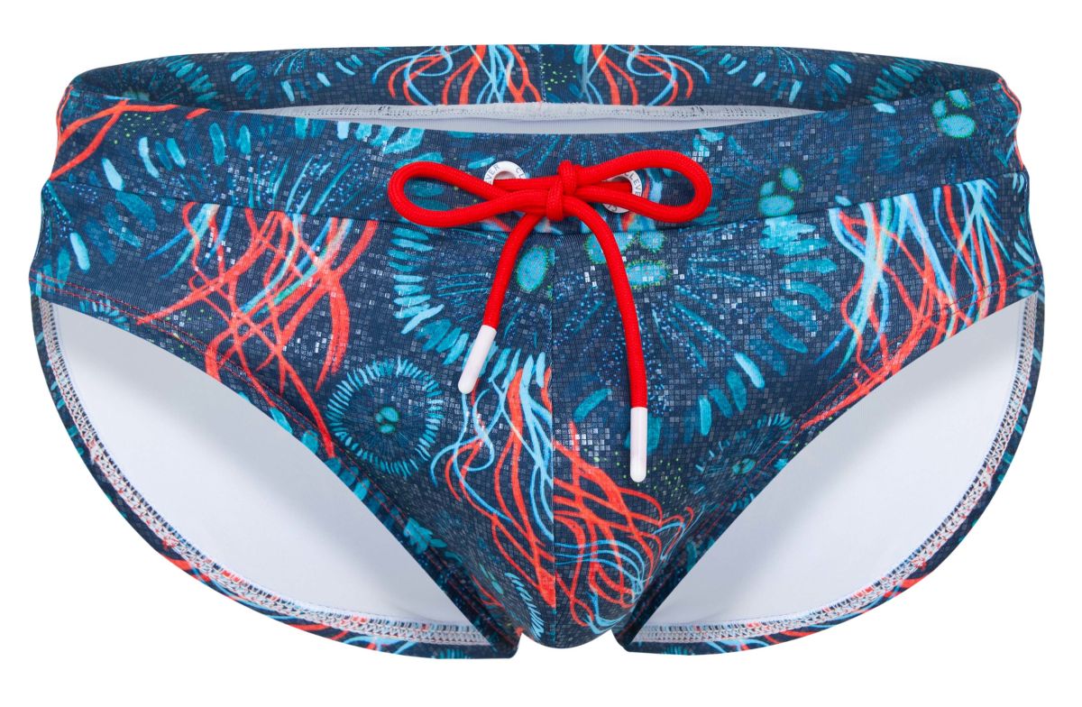 Clever Moda 남성 수영복 2066 Malpelo 스윔 브리프 색상 다크 블루