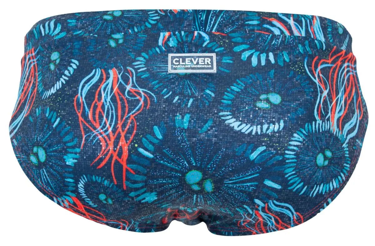 Clever Moda 남성 수영복 2066 Malpelo 스윔 브리프 색상 다크 블루