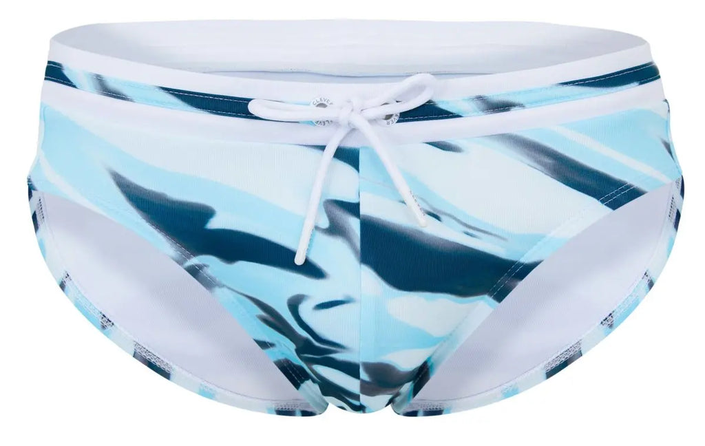 Clever Moda Men's swimwear 2067 Baru Swim Briefs Color Blue