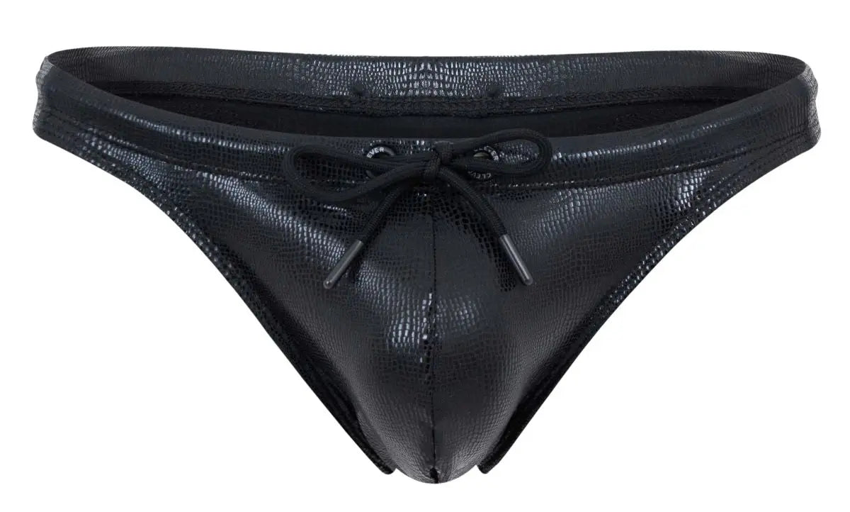 Clever Moda 남성 수영복 2071 Gorgona 스윔 끈팬티 색상 블랙