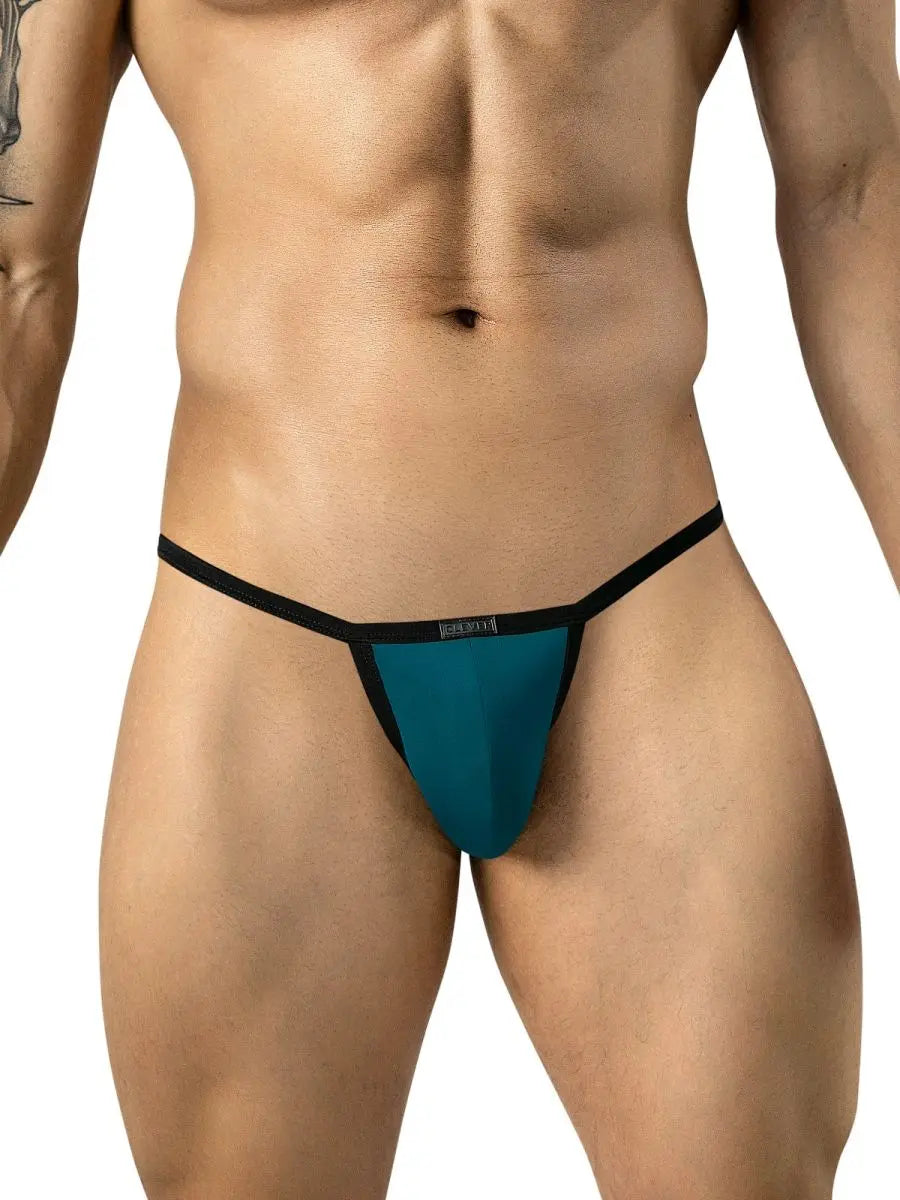 Clever Moda 26161 남성용 언더웨어 Boreas Sleek 롱팬티 색상 페트롤 블루