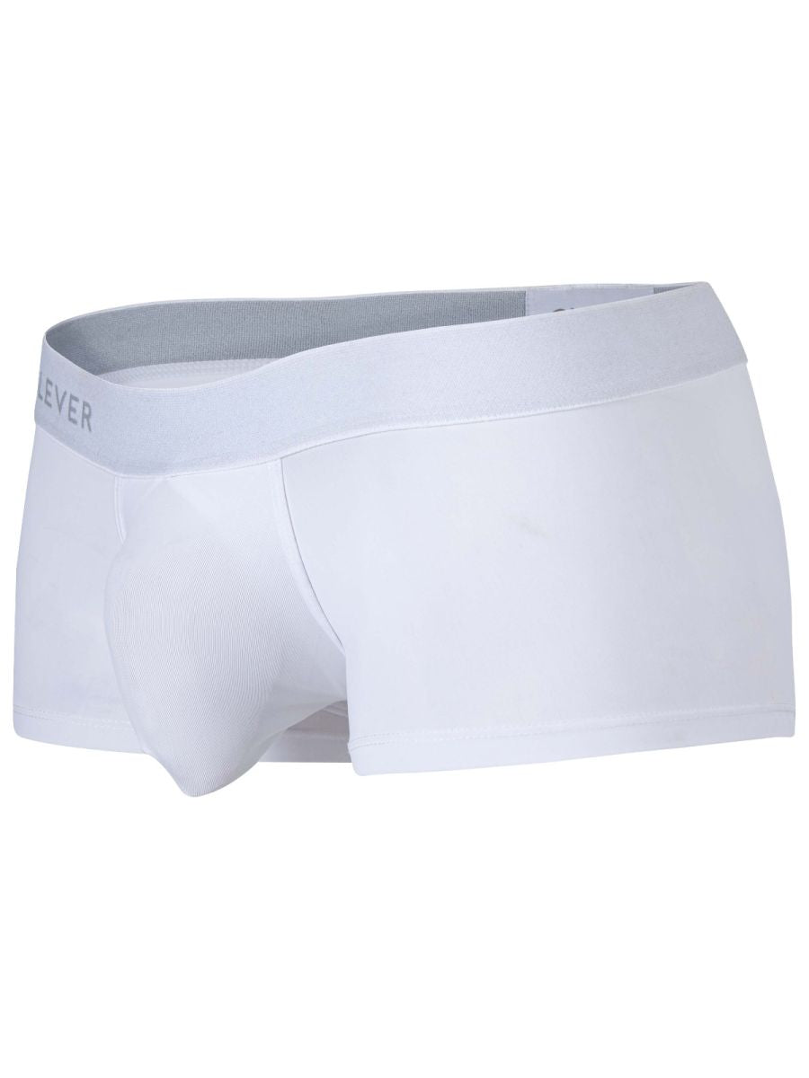 Clever 26207 Men's Underwear Mompox Trunks Sleek Ergonomic Fit Color White