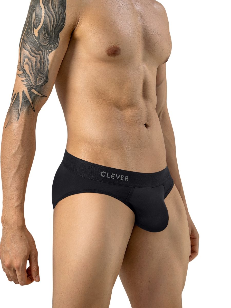Clever 26210 Men's Underwear Salento Ergonomic Supportive Briefs Color Black
