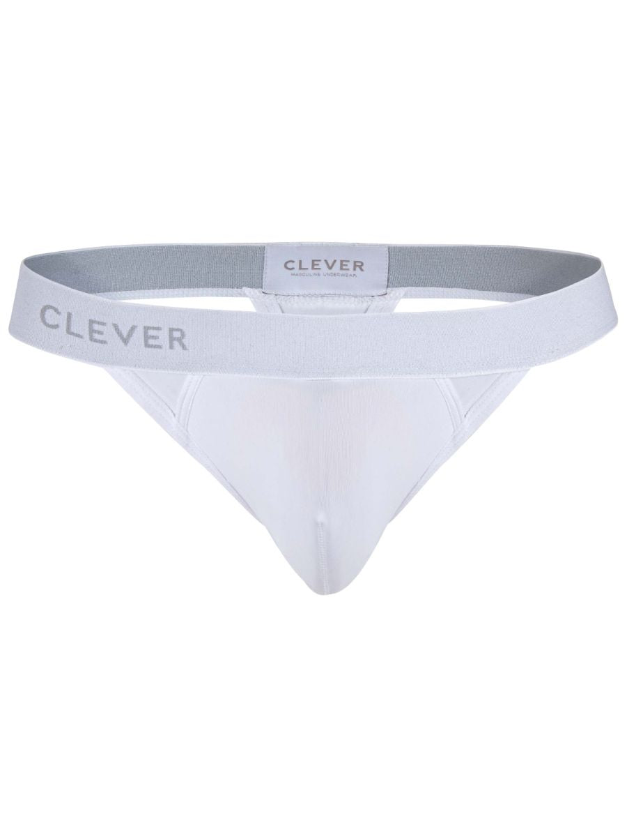 Clever 26219 Men's Underwear Marsella Thongs for Sleek Minimalist Comfort Color White