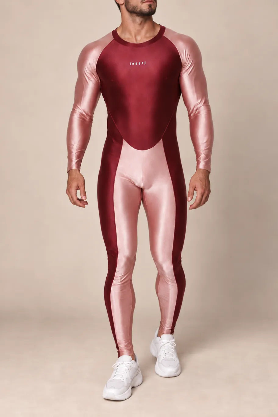 JJ Malibu Men's Contour Me Bodysuit - Pink Berry