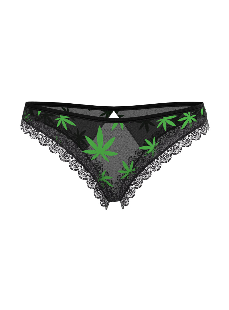 Magic Silk Women's Crotchless Panty w/ Open Back