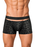 Undergear Men's Cutout Zip Trunk BK-788