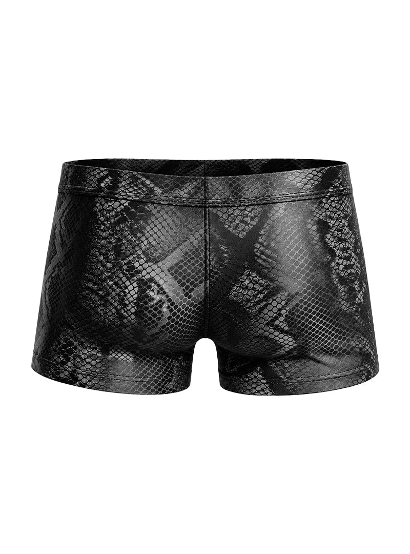Undergear Men's Cutout Zip Trunk BK-788