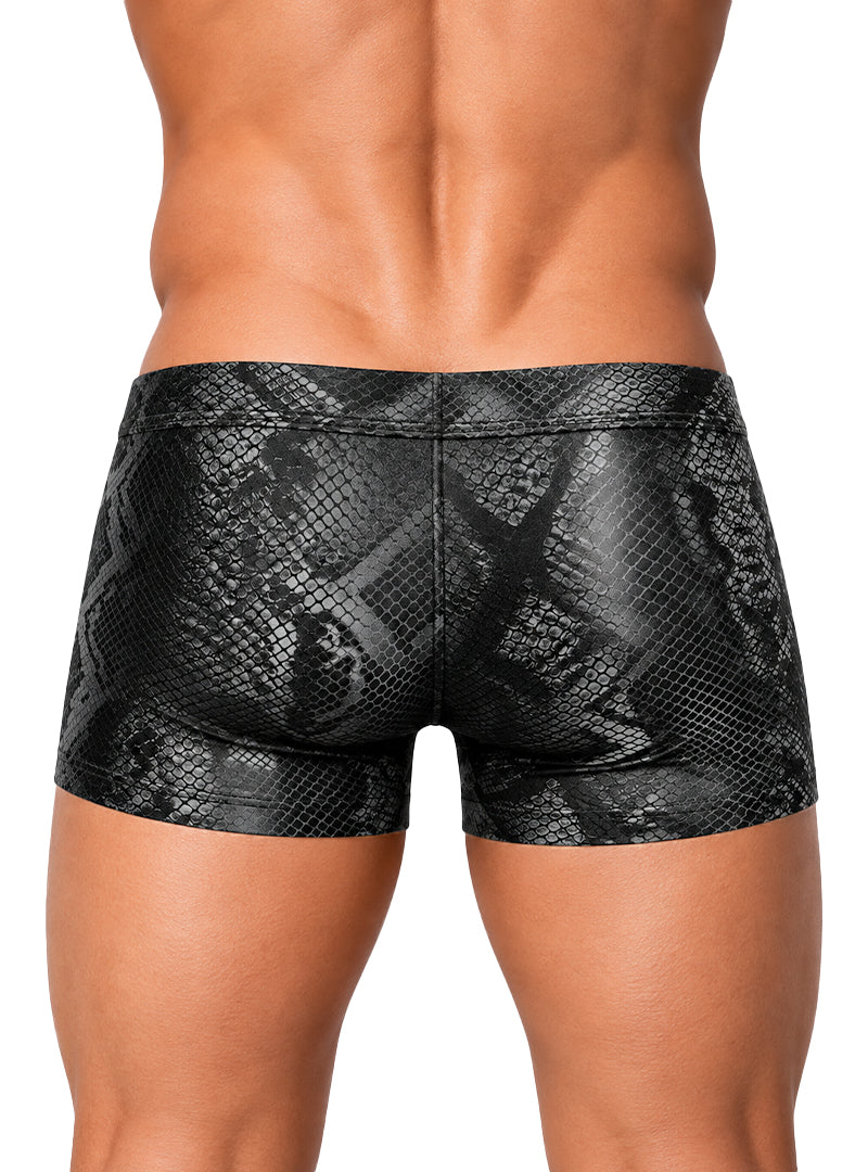 Undergear Men's Cutout Zip Trunk BK-788