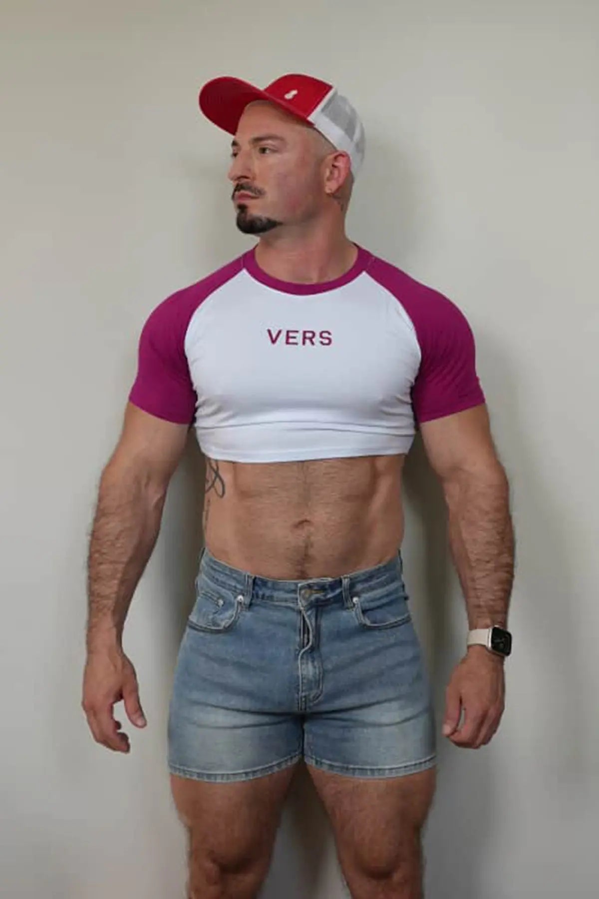JJ Malibu Men's Muscle-Fit Crop Tee - Versatile