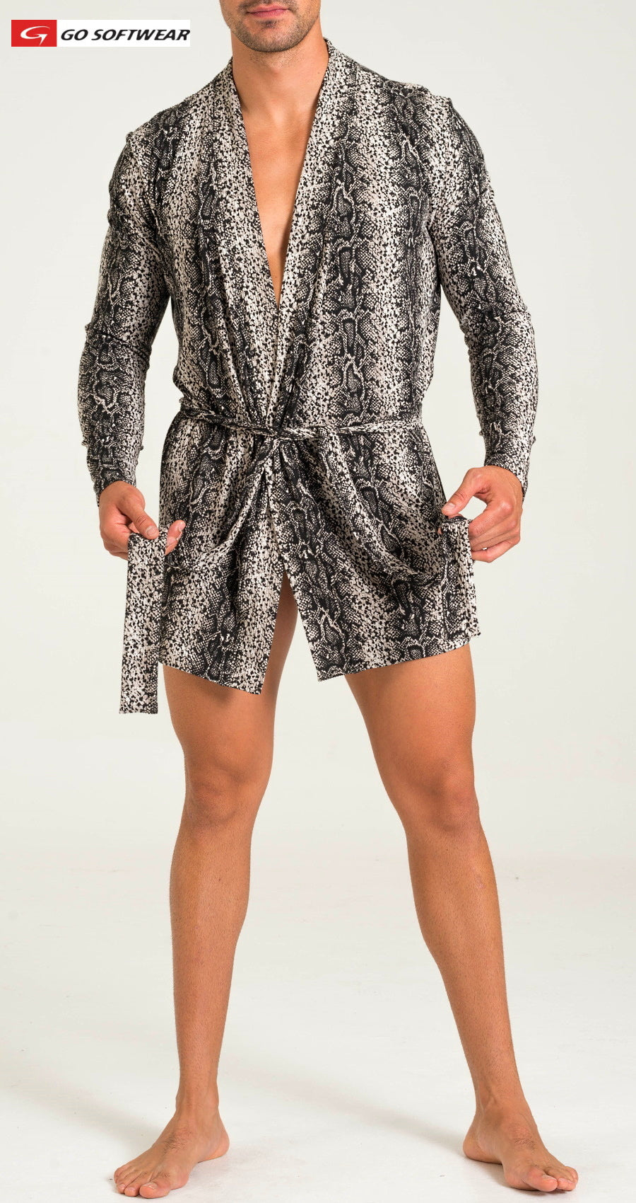 Go Softwear 3418 Men's Prowl Python Robe - Python Print