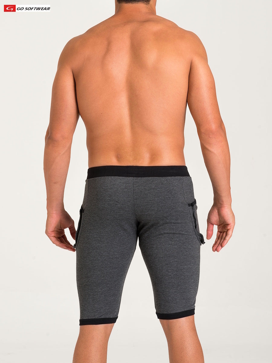 Go Softwear 4954 Men's California Bliss Yoga Short - Charcoal
